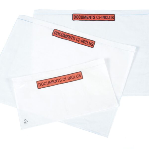 Pochette adhésive  "Porte-Documents" Transparente - Packing list